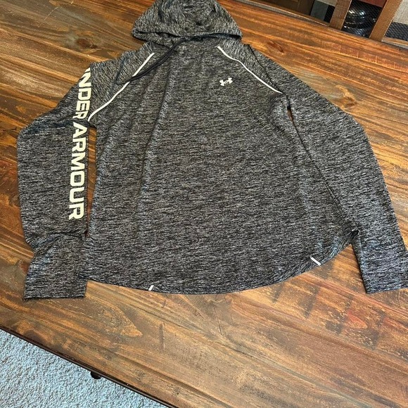 Under‎ Armour Hoodie Activewear Gray Woman's Large - Picture 4 of 8